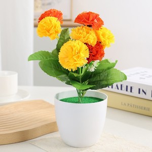 Decoración para el Hogar, Flor Artificial en Maceta Pequeña, Juego <span class=keywords><strong>de</strong></span> Flores Secas Decorativas para Interiores con Bonsái <span class=keywords><strong>de</strong></span> Plástico y Tela <span class=keywords><strong>de</strong></span> Seda - Product Image 6