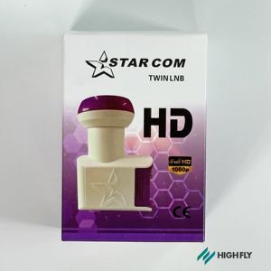 LNB Doble de Banda KU de Alta Ganancia para TV Satelital <span class=keywords><strong>STARCOM</strong></span> OEM de Highfly, Alta Definición - Product Image 3