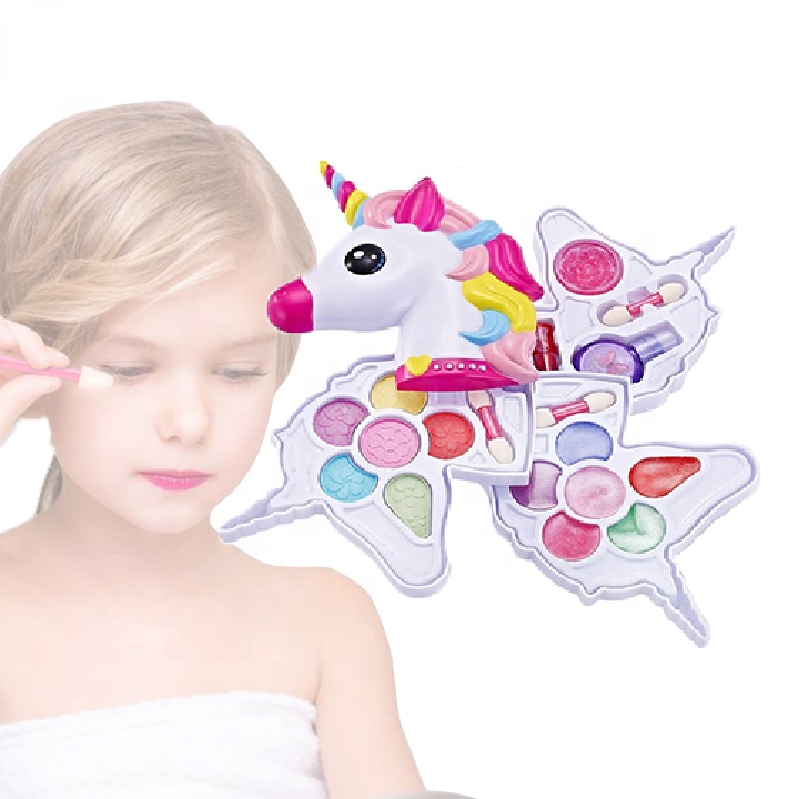 2022 новый дизайн, Детские ролевые игры, косметика, единорог, наборы для макияжа, игрушки для макияжа для детей