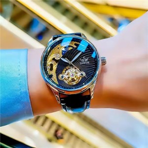Reloj Mecánico Original SEWOR <span class=keywords><strong>1923</strong></span> para Hombre, con Tourbillon Visible, Correa de Cuero, Resistente al Agua, Clásico de Primera Marca - Product Image 3