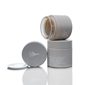 Custom logo Straight Sided clear Airtight 1 oz 2 oz 3 oz 4 oz 8 oz Colored Glass Container Jars with Plastic Lids - Product Image 4