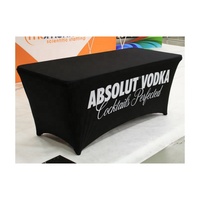 500 Housse de table portable ajustée avec logo personnalisé pour tables de 4, 6 et 8 pieds – Idéale pour hôtels, banquets et expositions