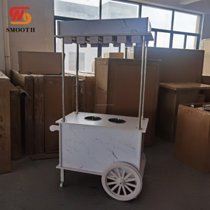 Carrito de dulces personalizado suave, carrito de flores de postre para pastel de boda, dulces para decoración de fiestas y eventos - Product Image 6