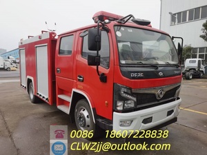 Camion-citerne de lutte contre l'incendie Dongfeng 4x2, nouveau moteur diesel, capacité de 3001-5000 L, transmission manuelle, norme d'émission Euro 3 - Product Image 2