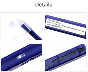 Stylo nettoyant pour fibre optique LC 1,25 mm, 800+ nettoyages en un clic, nettoyant pour connecteur optique et stylo de nettoyage de l'extrémité, livré avec des capuchons anti-poussière - Product Image 4