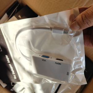 D1338 어댑터 허브 3 in 1, MiniDisplayPort la DVI/VGA/HDMI, 미니 dp to HD MI + VGA + DVI 어댑터 케이블 - Product Image 6