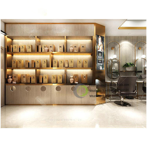 Salon de coiffure professionnel Table miroir meubles de bar de beauté réception moderne pour salon de beauté - Product Image 1