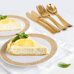 modern style melamine plates with golden edge melamine diner plates picnic plate melamine