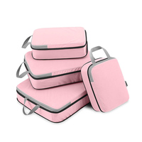 Organisateurs de bagages de voyage extensibles de luxe personnalisés cubes d'emballage à compression
