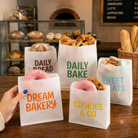 Sac alimentaire en papier ciré anti-graisse, recyclable, écologique, certifié universel, de haute qualité, pour snacks croustillants, poulet frit et popcorn