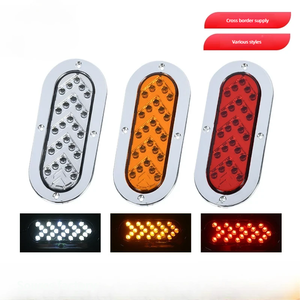 Feu arrière latéral LED Skyearth 48W, 3 couleurs (blanc, rouge, jaune), lampe de positionnement ovale pour camion, tracteur, remorque - Product Image 4