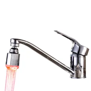 Single Blue Color led light water faucet tap