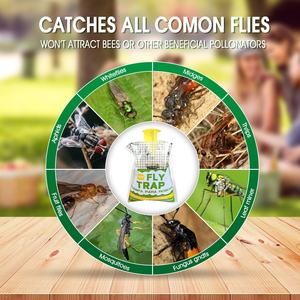 Piège à Mouches Solide Jetable d'Extérieur à Suspendre, Grand Sac en Plastique avec Appâts Naturels, Facile à Utiliser, <span class=keywords><strong>Attrape</strong></span>-Insectes - Product Image 4