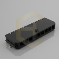 Connecteur de carte à fil femelle Molex 43025 HC-MX3.0-3AWT, pas de 3,0 mm, contact en cuivre, boîtier en nylon, IP20, communication de données, 3A