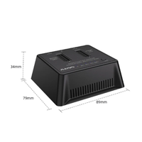 MAIWO M.2 NVMe Dual Disk Solid State SSD Hard Disk Copy Machine Antarmuka Tipe-C USB3.2 Basis Transfer Kecepatan Tinggi untuk Laptop PC