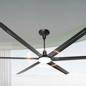 Ventilateur <span class=keywords><strong>de</strong></span> plafond intelligent Aipukeji avec éclairage LED, 6 pales réversibles, télécommande, <span class=keywords><strong>contrôle</strong></span> par application, commande vocale, faible bruit, pour maison et garage - Product Image 1