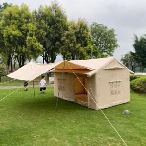 <span class=keywords><strong>Toile</strong></span> <span class=keywords><strong>de</strong></span> <span class=keywords><strong>tente</strong></span> <span class=keywords><strong>gonflable</strong></span> familiale pour glamping extérieur et colonne d'air Camping quatre saisons avec pompe à air et auvent en <span class=keywords><strong>toile</strong></span> - Product Image 2