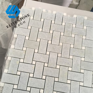 Carrelage en mosaïque de marbre Carrelage tissé Cuisine Dosseret Bain Mur <span class=keywords><strong>Beige</strong></span> Carrelage Basketweave Studio Line - Product Image 5