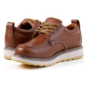 Chaussures de travail confortables pour hommes <span class=keywords><strong>DieHard</strong></span> 82994, en cuir pleine fleur de 4 pouces, à bout souple, à lacets, avec embout en mocassin et semelle antidérapante, pour l'industrie et l'usine - Product Image 3
