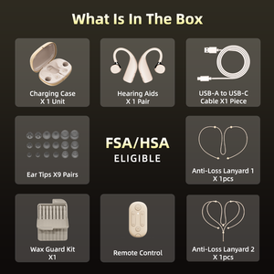 Aide auditive BTE avec Bluetooth rechargeable, dispositif médical <span class=keywords><strong>pour</strong></span> <span class=keywords><strong>les</strong></span> personnes âgées malentendantes, fabriquée en Chine par Flysound, contrôlable par application. - Product Image 6