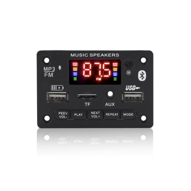 JX810BT Wireless BT Audio Receiver Module FM Radio Decoder Board with FM Antenna Port for Car Audio System