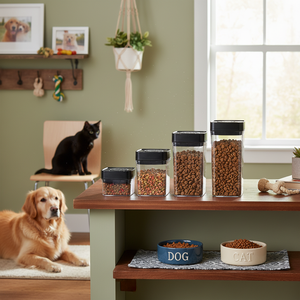 Vacare Vacuum Airtight Dry Dog <b>Food</b> <b>Storage</b> Container Travel <b>Pet</b> <b>Food</b> <b>Storage</b> Containers Desk Cat Bin Good Containers 10L 13L - Product Image 4