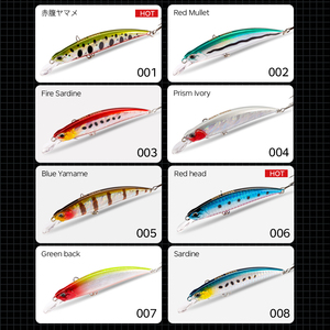 เหยื่อตกปลาปลอมสำหรับน้ำเค็ม ปลาทะเล เหยื่อจมแบบมินโนว์ สำหรับการลากเหยื่อ เหยื่อล่อแม็กนั่ม เหยื่อตกปลาแบบลากลึก - Product Image 5