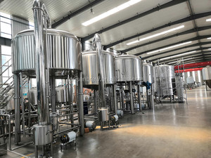 Système de brasserie sanitaire en acier inoxydable 100 200 500 800 1000 5000L avec cuve de mashing, cuve de lautering, cuve à tourbillonnage, <span class=keywords><strong>pompe</strong></span> à bière et moteur pour alcool - Product Image 6