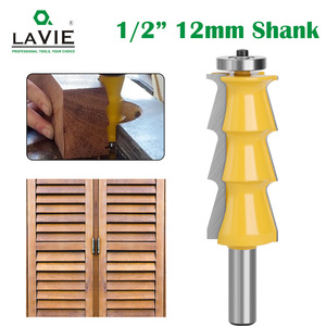 Fresa de carburo para pasamanos con reborde de 12 mm y mango de 1/2 pulgada para corte de molduras de madera - Product Image 3