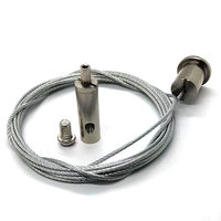 Kit de suspension réglable en laiton avec pince à câble en cuivre pour lampes à LED Vente en gros