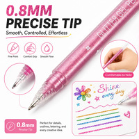 Stylos Make Mistakes Pointe moyenne 0,8 mm 36 couleurs pour effacer les erreurs lors du dessin, de l'écriture et de la planification