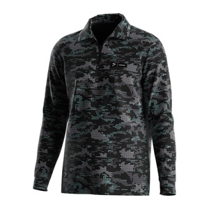 Hochleistungs-Polos hirt für Herren mit Viertel reiß verschluss Leichter Stretch stoff für Sport-und Freizeit kleidung - Product Image 1