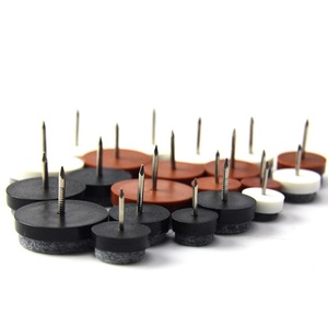 Patins de protection Xianying pour meubles, en plastique noir, blanc, marron, avec base en feutre, pour tables, chaises, canapés et armoires - Product Image 3