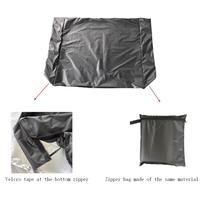 Housse de protection pour table de ping-pong MUSE Factory Direct, double usage, noire, en tissu Oxford, imperméable, anti-UV, pliable, convient aux tables de 9x5 pieds