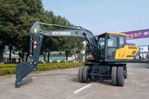 Excavadora de ruedas Hyundai HW150 original de 15 toneladas, excavadora de ruedas Hyundai de segunda mano, Hyundai HW150 - Product Image 2
