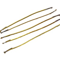 Étiquettes de vêtements en gros sur mesure, 1,5 cm d'épaisseur, en caoutchouc écologique, avec boucle élastique métallique Or/Argent/Noir/Blanc, 10 cm
