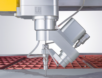 Meilleure vente Compact 3 axes CNC Mini Waterjet Cutter entièrement fermé petite Machine à jet d'eau conception Unique moteur moteur
