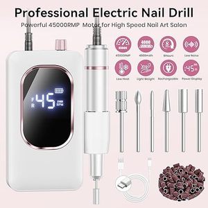 Machine à <span class=keywords><strong>ongles</strong></span> électrique de bureau haute vitesse 45000 tr/min, lime à <span class=keywords><strong>ongles</strong></span> électrique, équipement de manucure, pédicure et nail art pour salon - Product Image 4