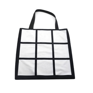 Borsa Shopper Personalizzabile all'Ingrosso, 9 Pannelli, 100% Poliestere, per Sublimazione, 16.5'' X 15'', Riutilizzabile - Product Image 1