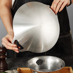 Friteuse à double anse en acier inoxydable 304 de haute qualité Zunck, à motif martelé, chauffe-plats pour hôtels et restaurants - Product Image 6