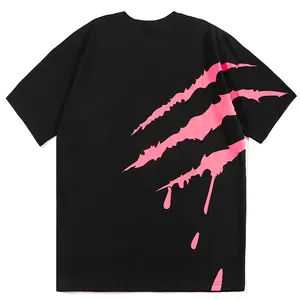 Camisetas de manga corta con reflejo luminoso para hombre, camisas con Logo gráfico personalizado, Flash reflectante, lisas, de noche, nuevo diseño