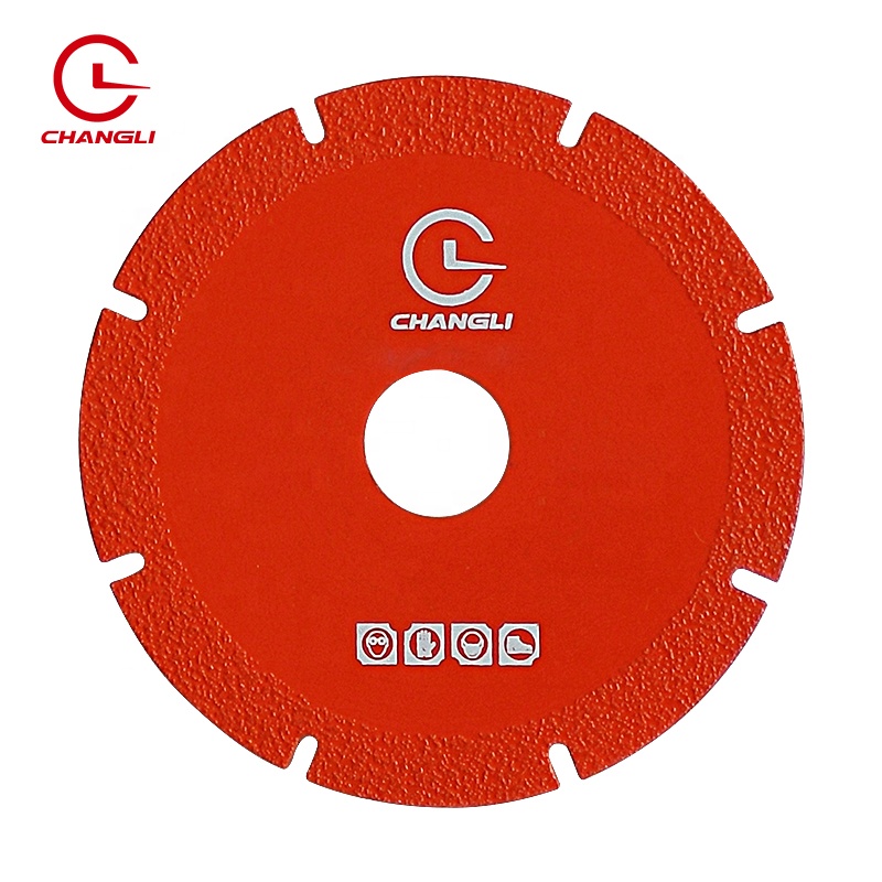 Лидер продаж, 100 мм, 4 дюйма, вакуумная паяная многофункциональная циркулярная пила с U-образным пазом, Алмазное лезвие для железной резки, стали, мрамора, гранита