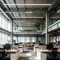 Edificio de Estructura de Acero de Varias Plantas con Reducción de Ruido y Absorción de Impactos para una Instalación Rápida de Oficinas