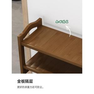 Zapatero de bambú de varias capas Zhumei Residence, estantería de almacenamiento independiente para recibidor que ahorra espacio - Product Image 4