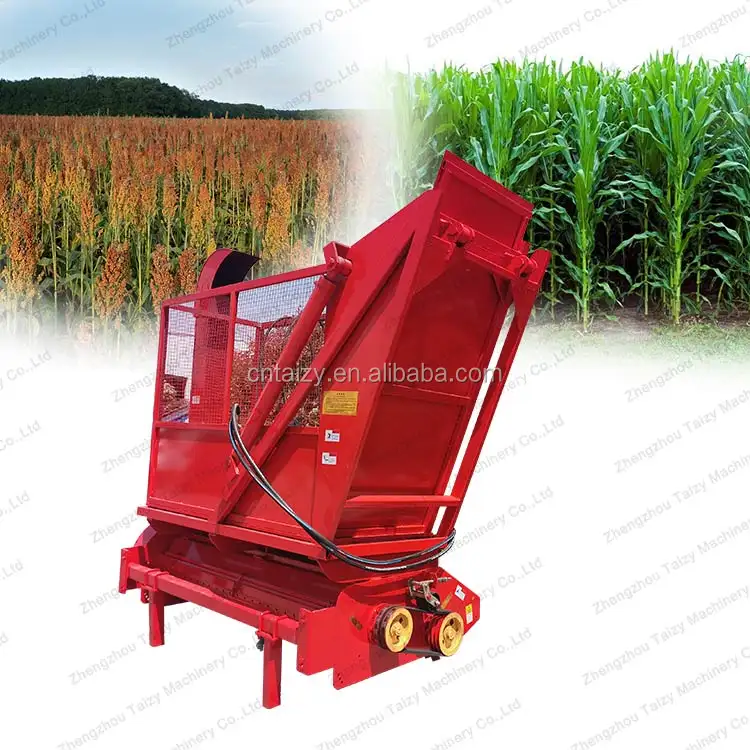 corn maize silage harvester tractor driven corn stalk cutting machine