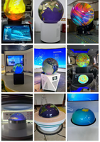 Système de projection interactive sur écran sphérique tactile pour musée des sciences, planétarium, salle d'exposition