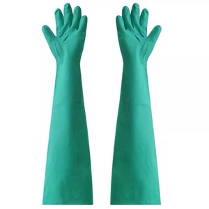 ถุงมือไนไตรล์แบบยาวสำหรับห้องปลอดเชื้อ ถุงมือสำหรับห้องปฏิบัติการ ถุงมือสำหรับกล่องปฏิบัติการ USA 8LA1832A - Product Image 1