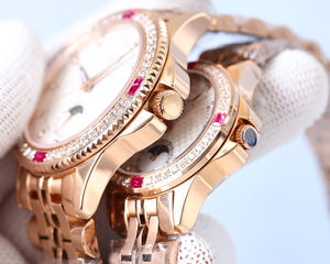 Última Serie Clásica - Encaja Perfectamente y se Entrega Directamente a la Persona Correcta. Reloj Mecánico de Pareja con Fase Lunar - Product Image 4