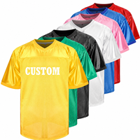 Großhandel Maßgefertigte Mesh-Bestickte Rugby-Fußball-Trikots Blanko Trainings-Boxy Gelbes American Football Trikot OEM Team-Uniform