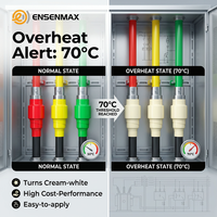 Ruban isolant électrique en caoutchouc silicone thermochromique réversible - Haute sensibilité à la température - Plage de -76F à 570F - Longueur de 3 m - ENSENMAX
